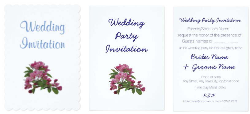Simple Wedding Invitation Cards, Themes, Ideas & Cheap Templates