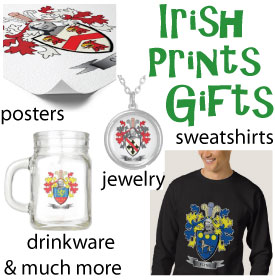 Irish Surname Family Crest Gifts