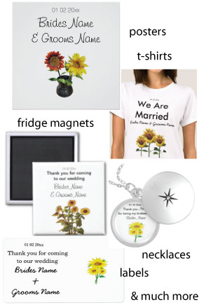 Sunflowers Wedding Souvenirs Ideas & Gifts