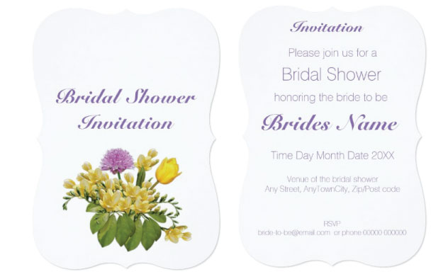 Bridal Shower Invitations Ideas & Themes