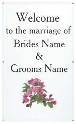 Cheap Simple Wedding Banners